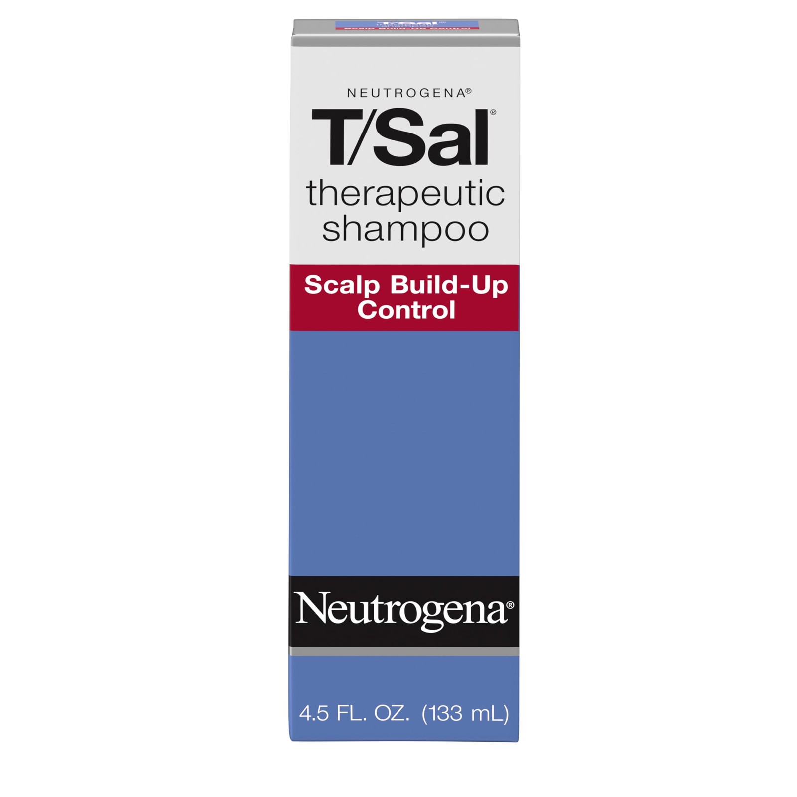 Neutrogena T/Sal Therapeutic Dandruff Shampoo, 4.5 Fl Oz (Pack of 1), Clear