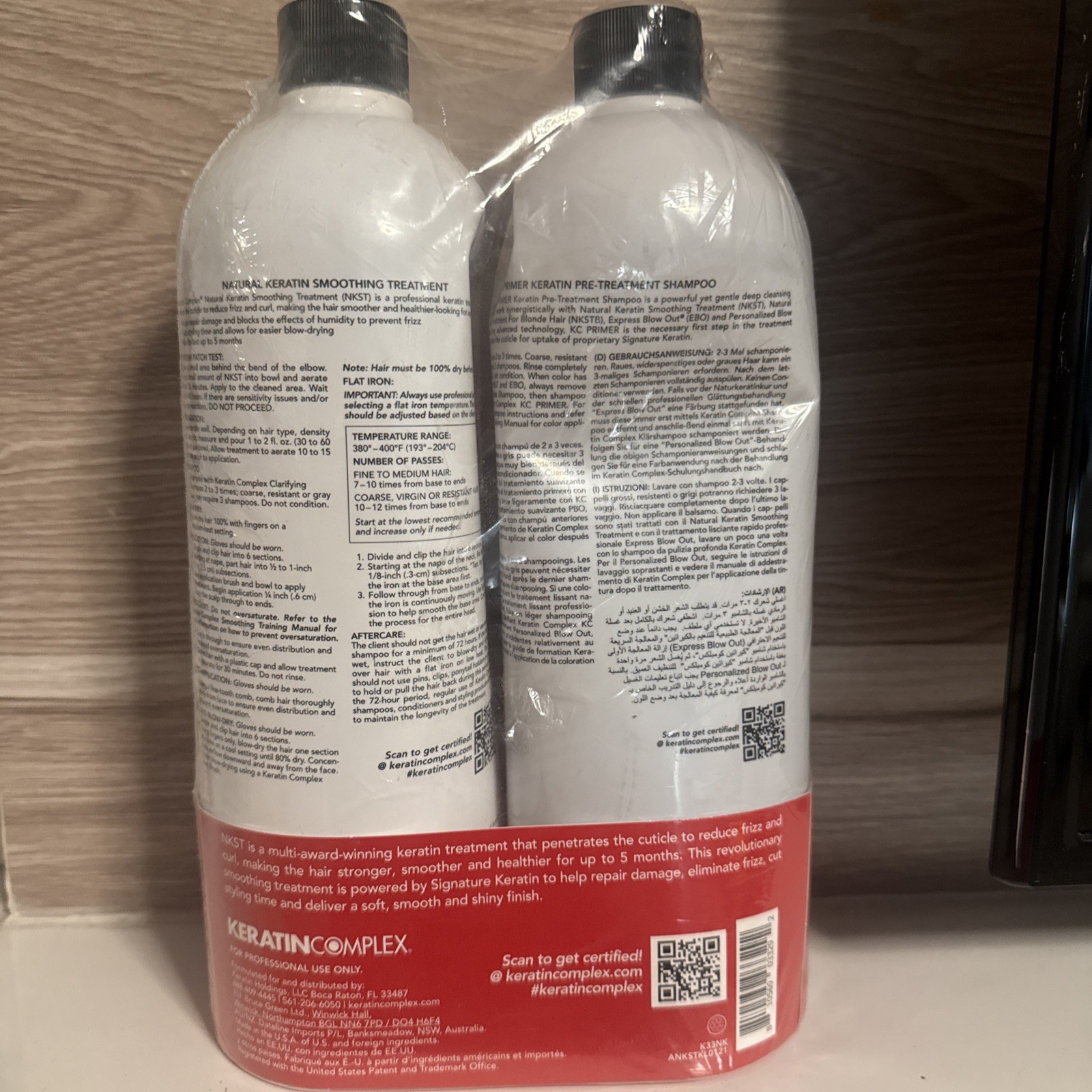 Keratin Complex Kc Primer Pre-Treatment Shampoo & NKST Smoothing Treatment 67.6