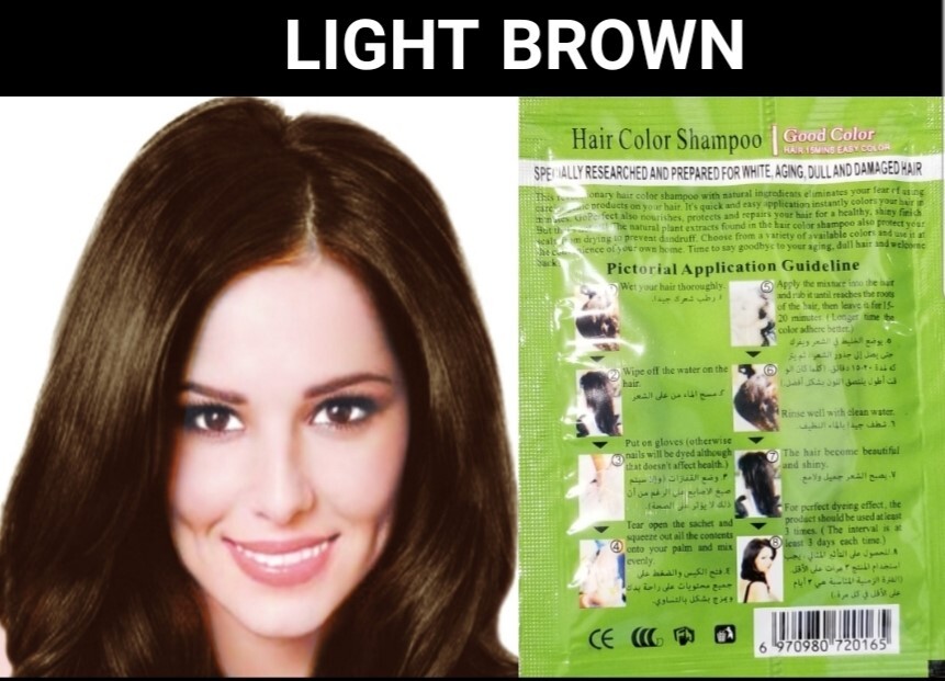 5 PCS PURPLE HERBAL HAIR DYE SHAMPOO COLOR GRAY&WHITE HAIR IN MINUTES WOMEN&MEN