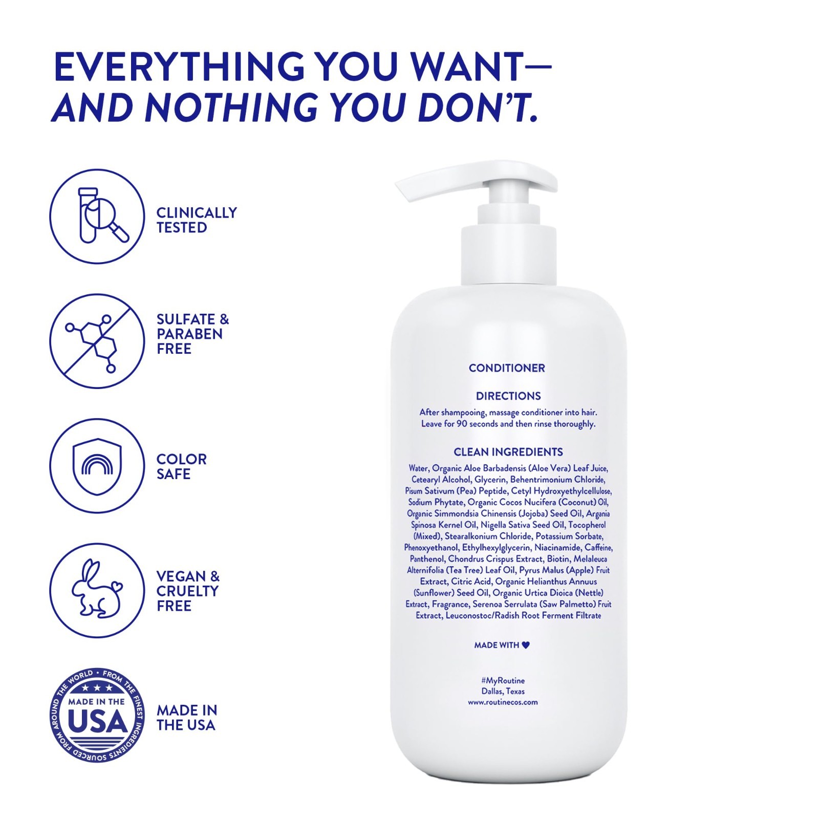 Anti-Thinning Deep Conditioner for Thinning Hair – Biotin, Pea Peptides, Saw Pal