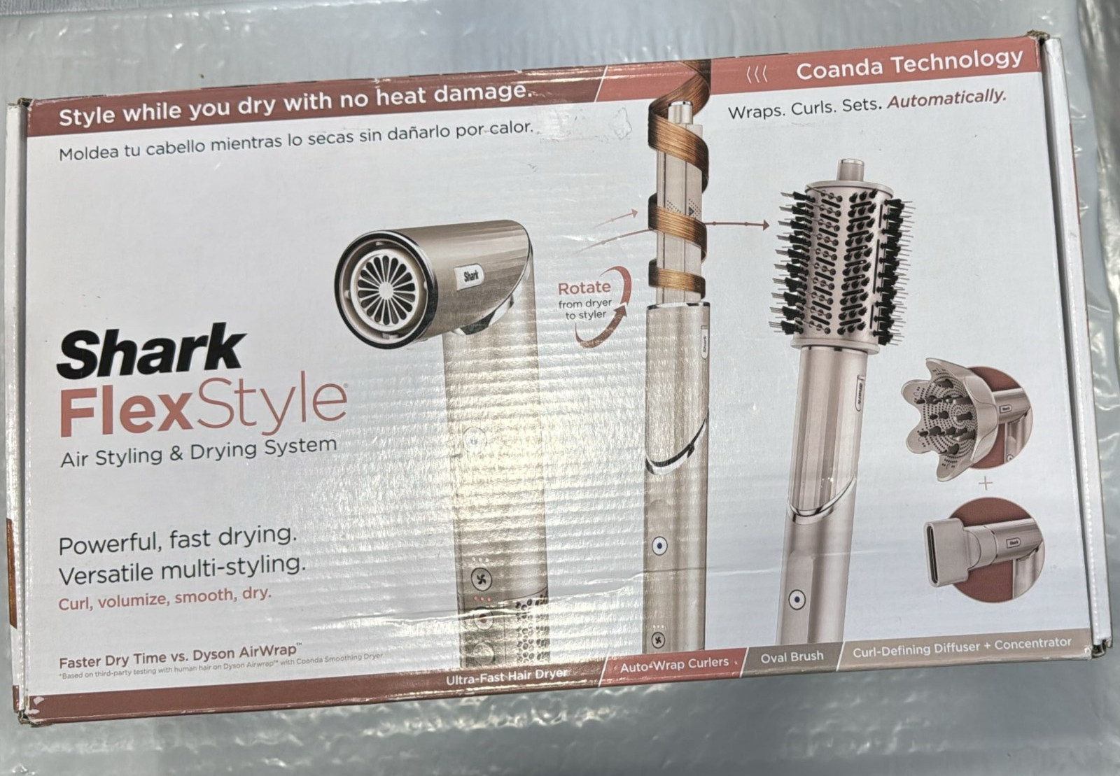 Shark HD435 FlexStyle Air Styling & Drying System, Powerful Hair Blow Dryer & Mu