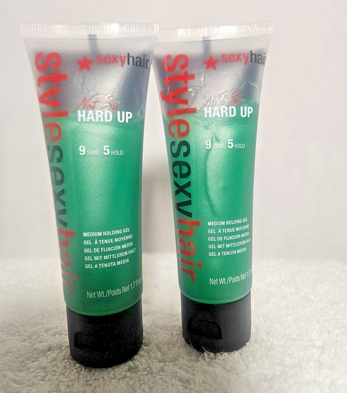 SexyHair NOT SO HARD UP Control Gel *2 New Tubes* 1.7oz Each Style Sexy Hair