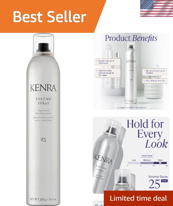 Volume Spray 25: 10 Oz Flake-Free Hairspray with 72-Hour Humidity Resistance