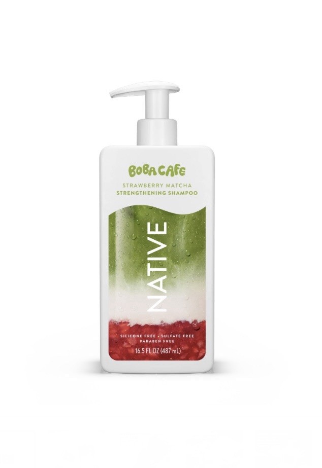Native Boba Cafe Strawberry Matcha Shampoo 16.5 fl oz New