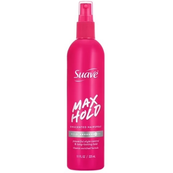 Suave Hairspray Max Hold, Non-Aerosol, Strong Hold, All Hair Types, 11 fl oz USA