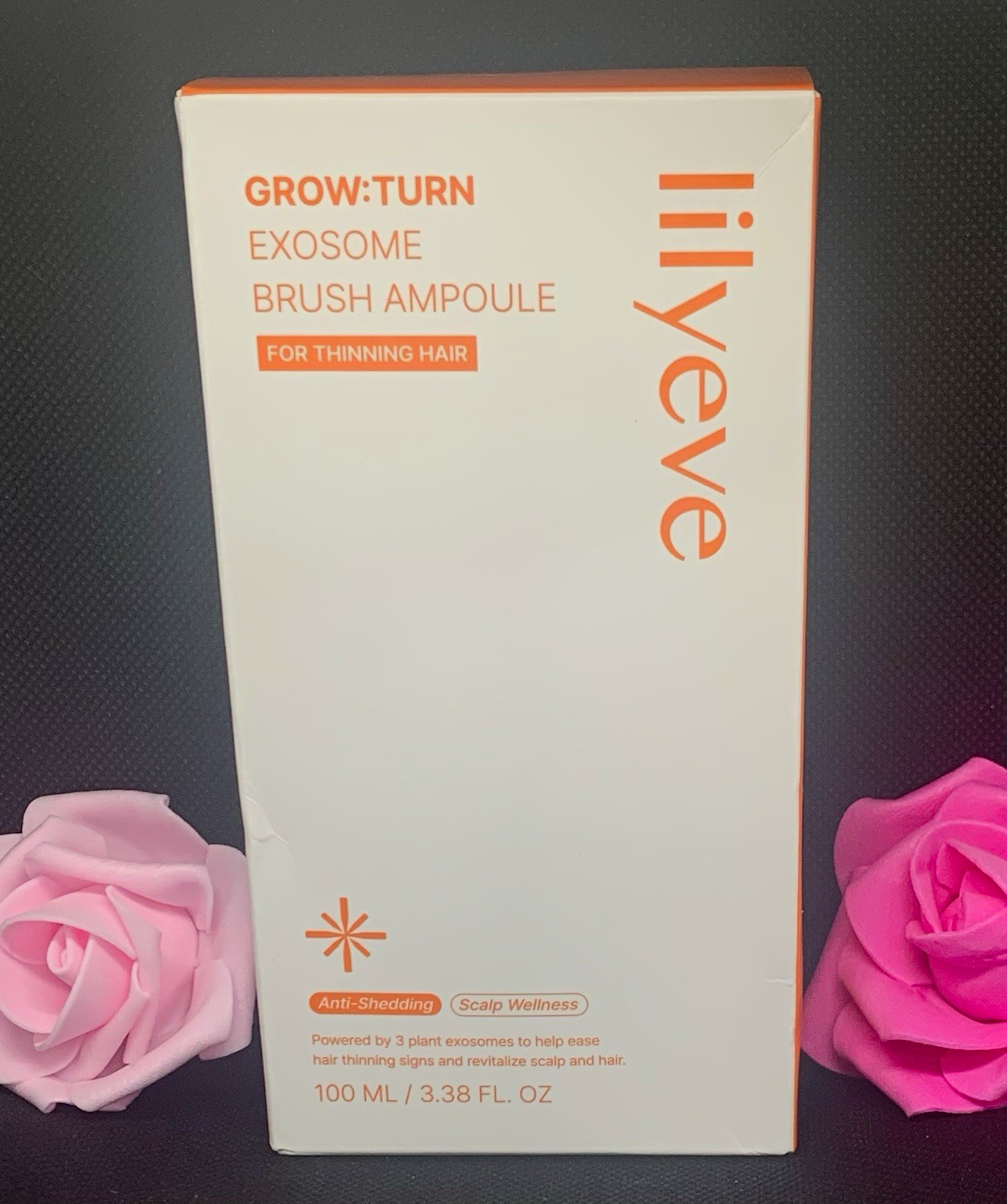 LILYEVE GROW:TURN Exosome Brush Ampoule Anti-Shedding Caffeine Biotin 100ml