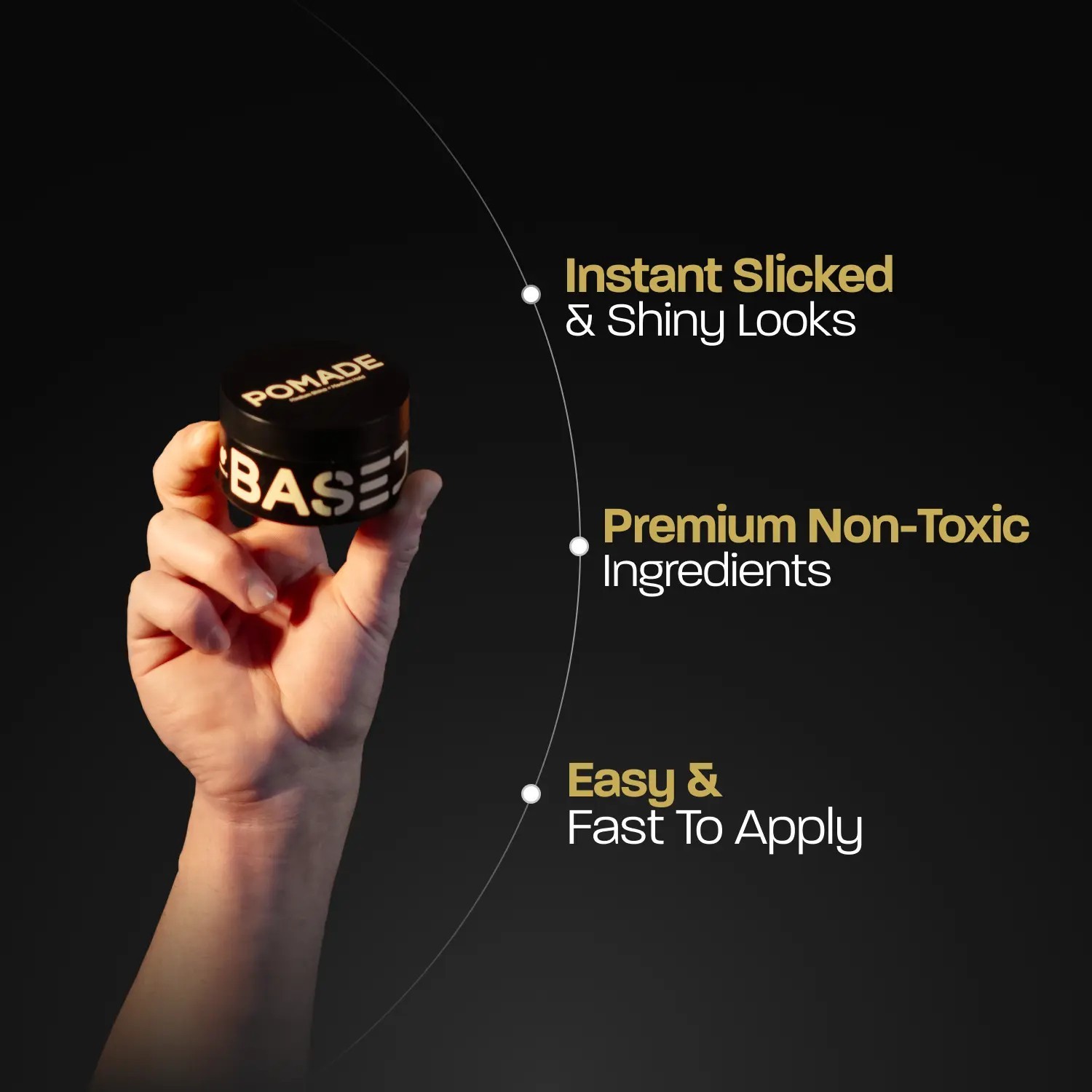 BASED Wave & Style Duo: Sea Salt Spray & Pomade, Non‑Toxic Bundle