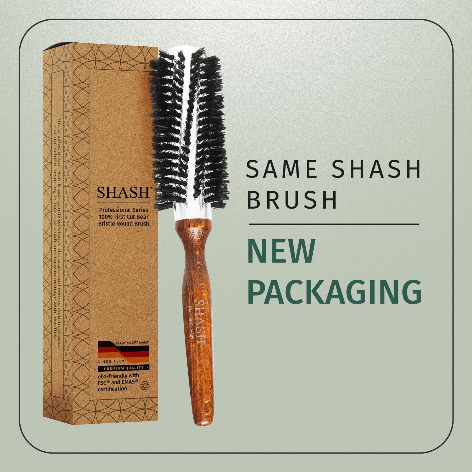 Since 1869 Hand Made In Germany Professional Series Boar Bristle Round Brush …