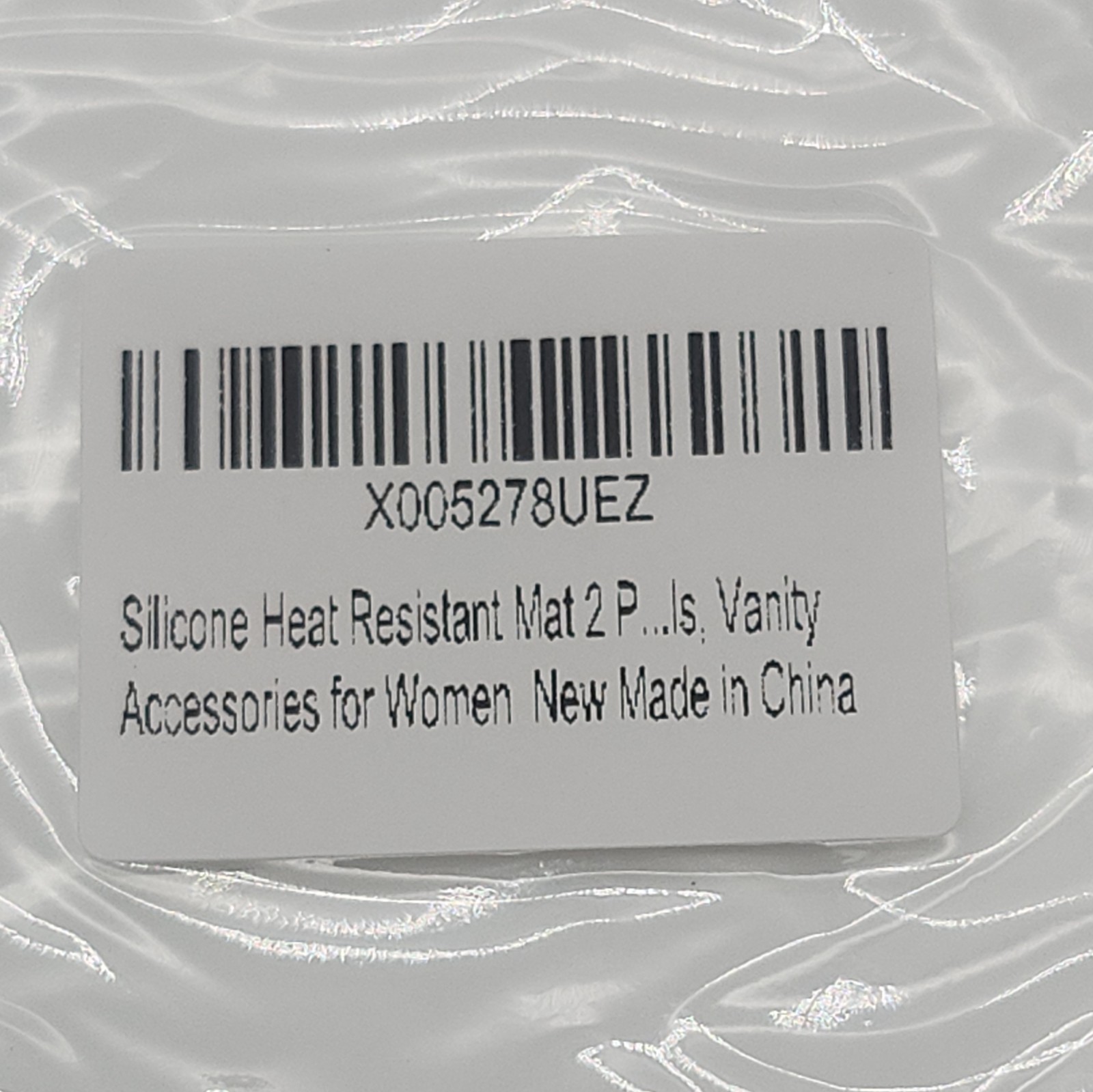 Silicone Heat Resistant Mat Set 2-Pcs White/Gray MPN X005278UEZ