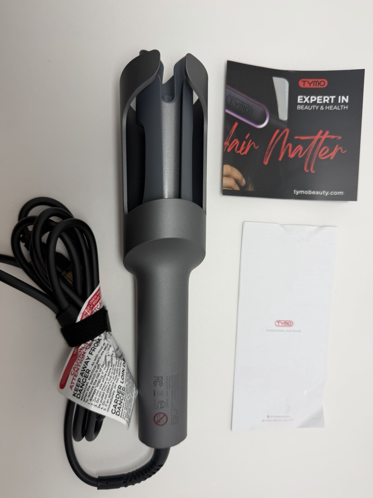Tymo Curl Pro 1.25 Automatic Curling Iron Metallic Gray OPEN BOX