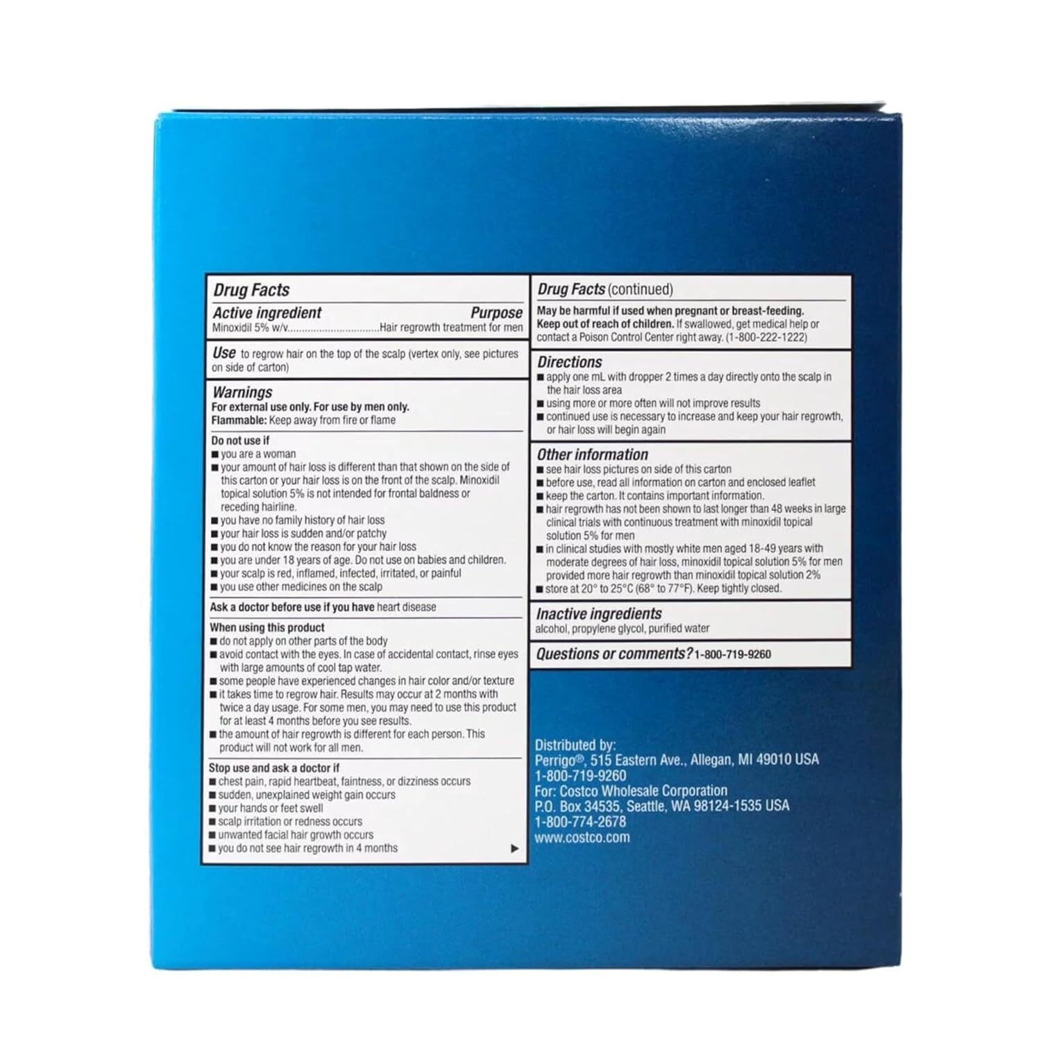 ✳️ Kirkland Minoxidil 5% Extra Strength Men Hair Regrowth Treatment 6 Supply ✳️
