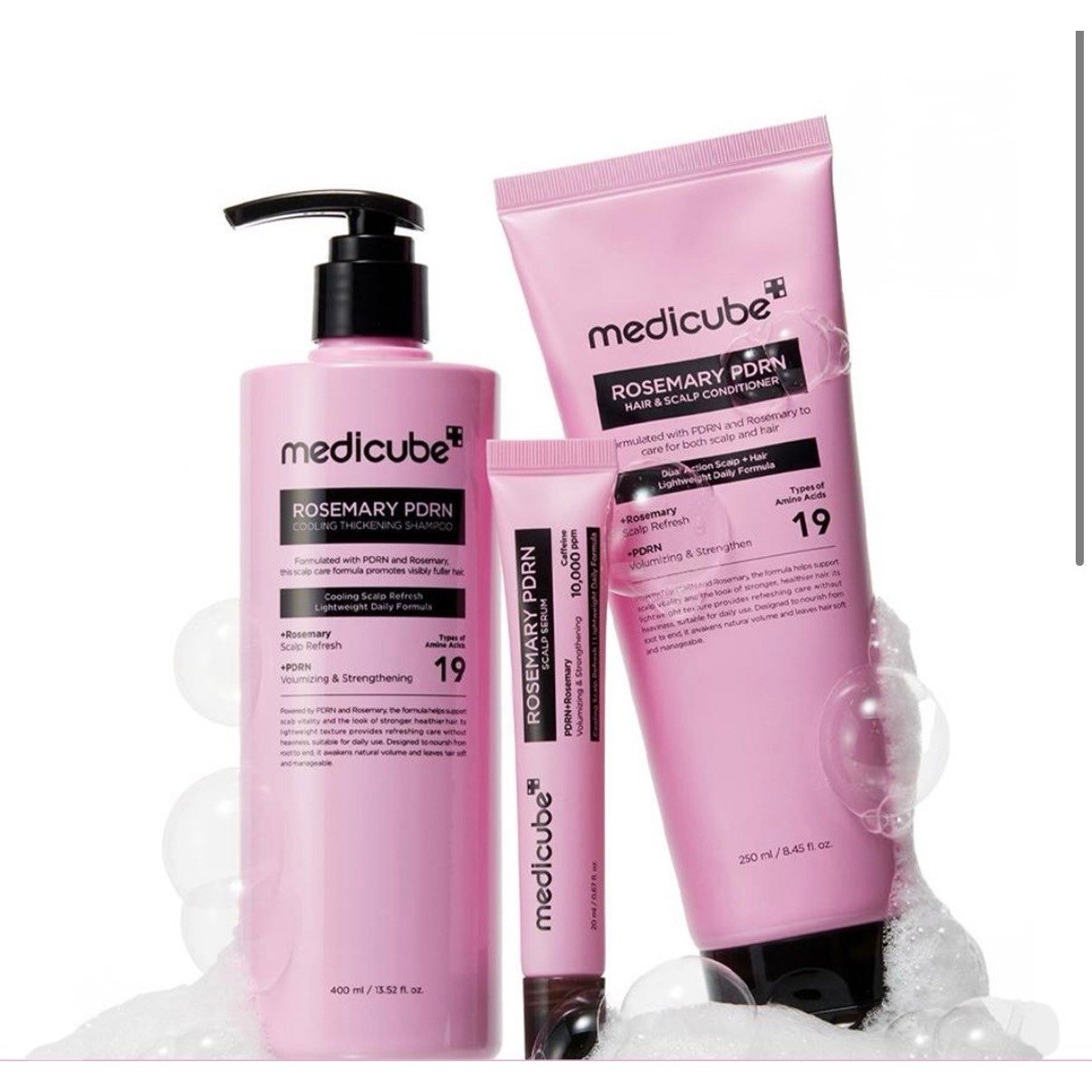 Medicube PDRN Hair Bundle – Shampoo, Conditioner, Scalp Serum – NEW