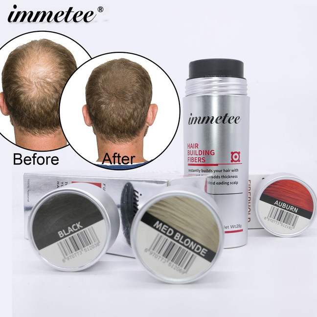 immetee Hair Building Fibers Powder Hair Fibers Hair Keratin Powder Building 28g
