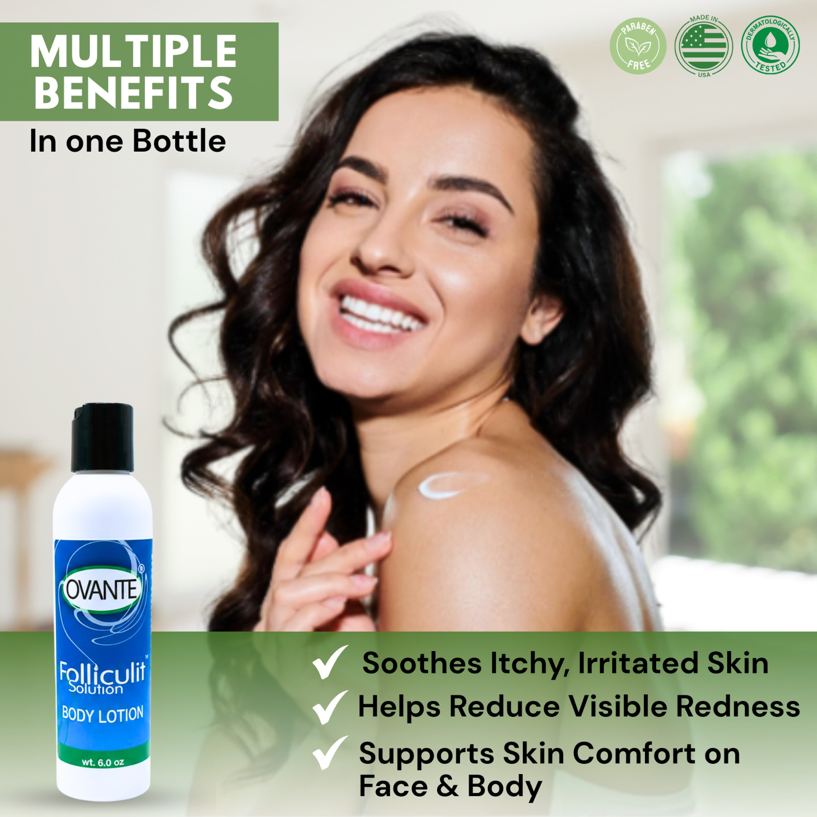 Ovante Folliculitis Treatment Lotion Face & Body 6oz Unscented Adult