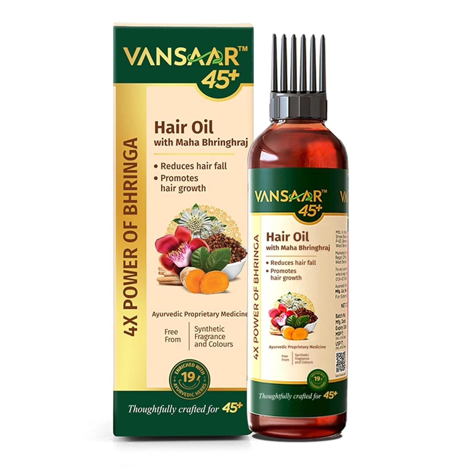 Vansaar 45+ Hair Oil with Maha Bhringhraj 100 ml
