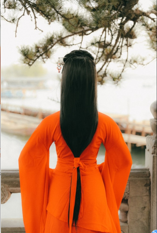Lady Cosplay Hanfu Wig Chinese Ancient Traditional Hairpiece Party Prop Wigs New
