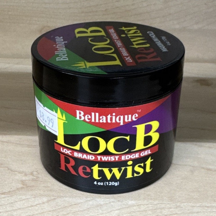 Bellatique Loc B Retwist Loc Braid Twist Edge Control Gel Maximum Hold 4 oz