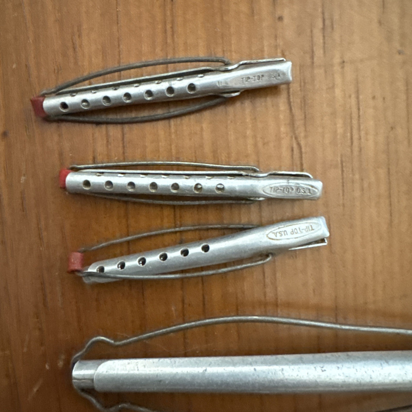 Vintage 40 GOODY TIP-TOP Aluminum Hair Curlers Perm Rods Clips Mixed Unbranded
