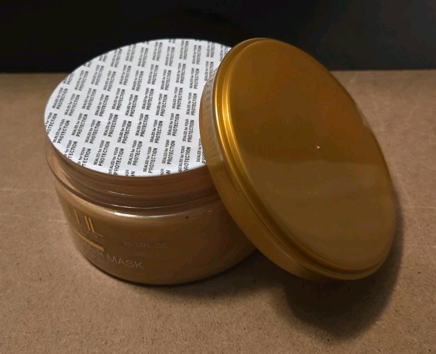Soleil HydroLine Moroccan Hair Mask 300ml 10.14 fl oz Organic Paraben-Free Gold
