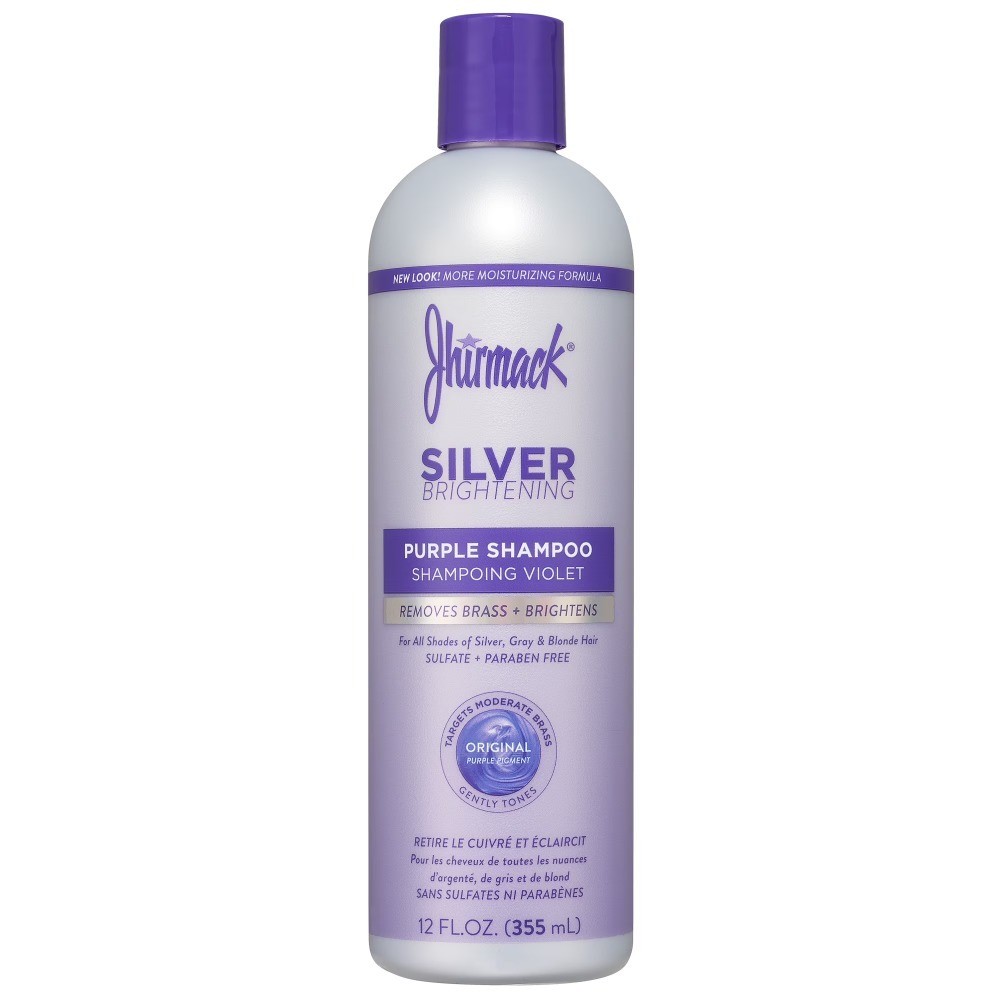 Purple Shampoo for Gray White and Blonde Hair Toning Brightening 12 fl oz
