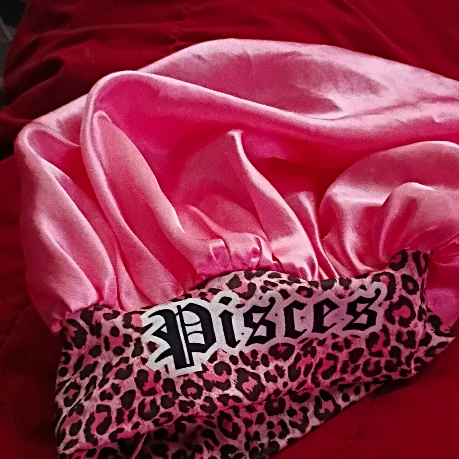 Women’s Fabric Hair Scrunchies Lot of 3 – Pink Black White, All Hair Types