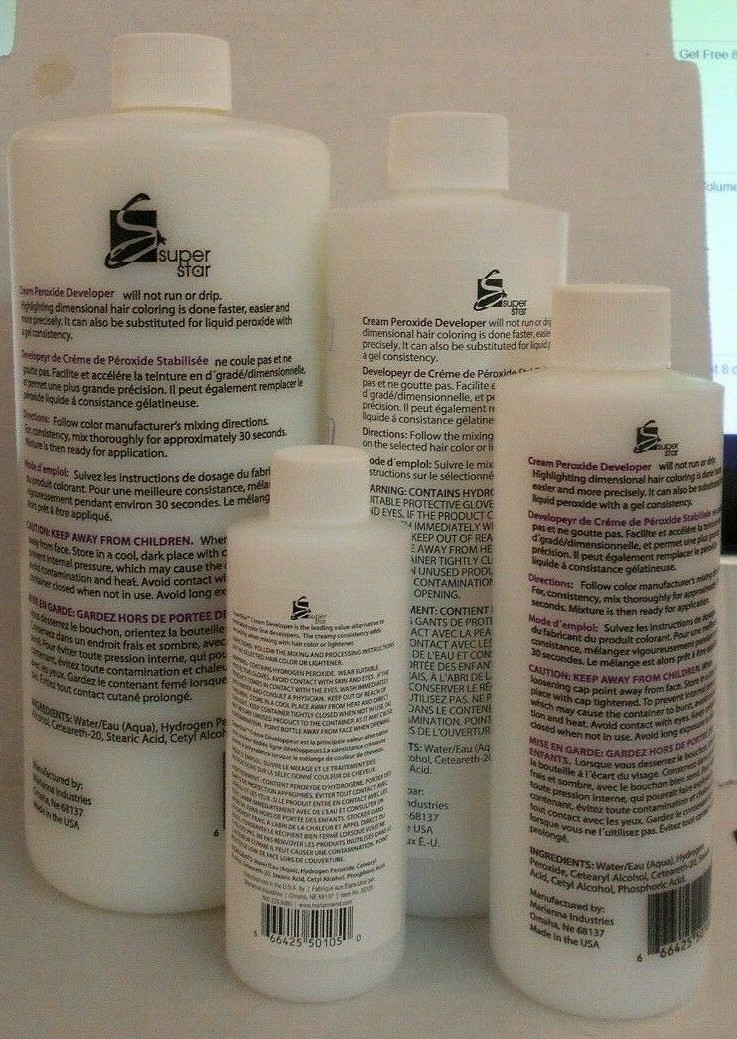 Marianna SUPER STAR 30 Volume Cream Developer ~ Choose Size ~ 8, 16, 32 fl. oz.