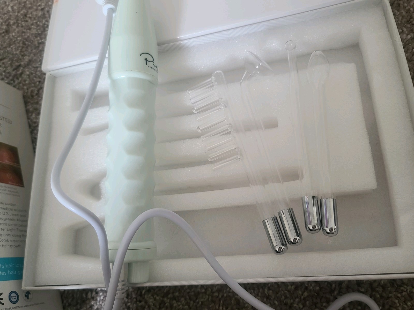 HairMax Lux 9 Lasercomb & Pure NuDerma ATP System – Hair Growth Devices