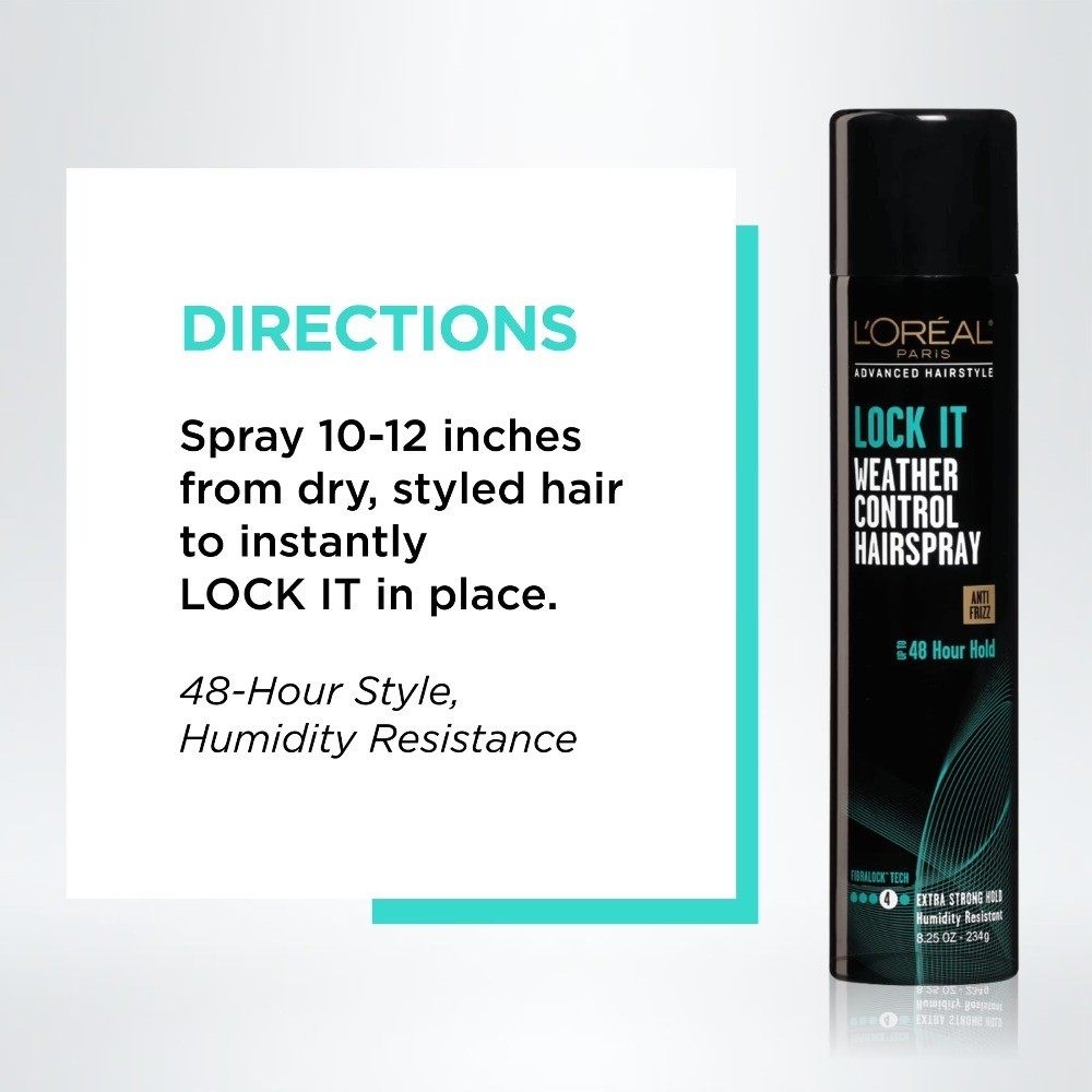 LOCK IT Weather Frizz Control Hairspray for Normal Hair 8.25 oz