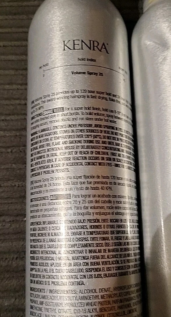 (4) Kenra Volume Spray Super Hold Finishing Spray 10oz ☆ 2 No Caps ☆