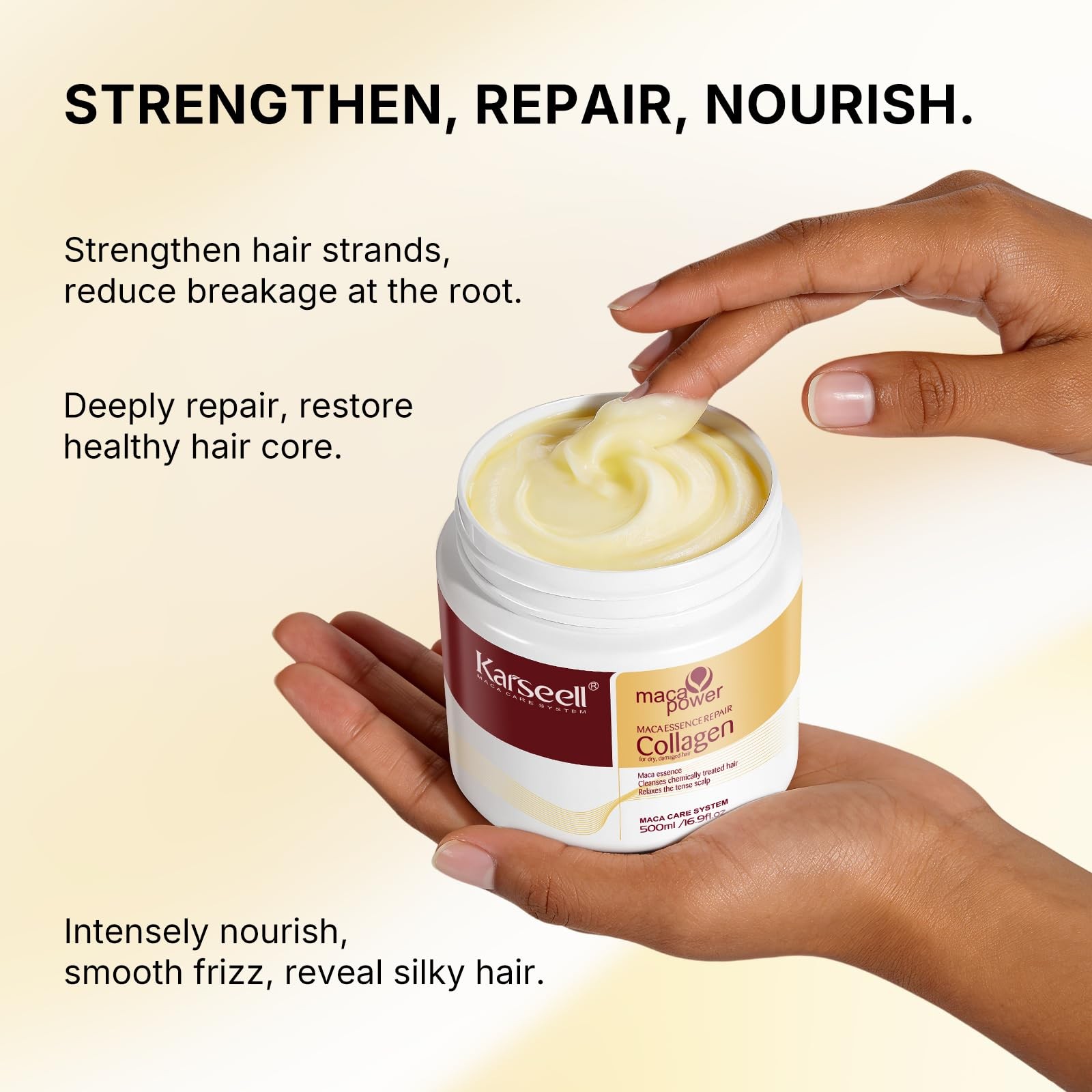 MACA Care System Deep Conditioner 16.9fl oz For Damaged Frizzy Hair