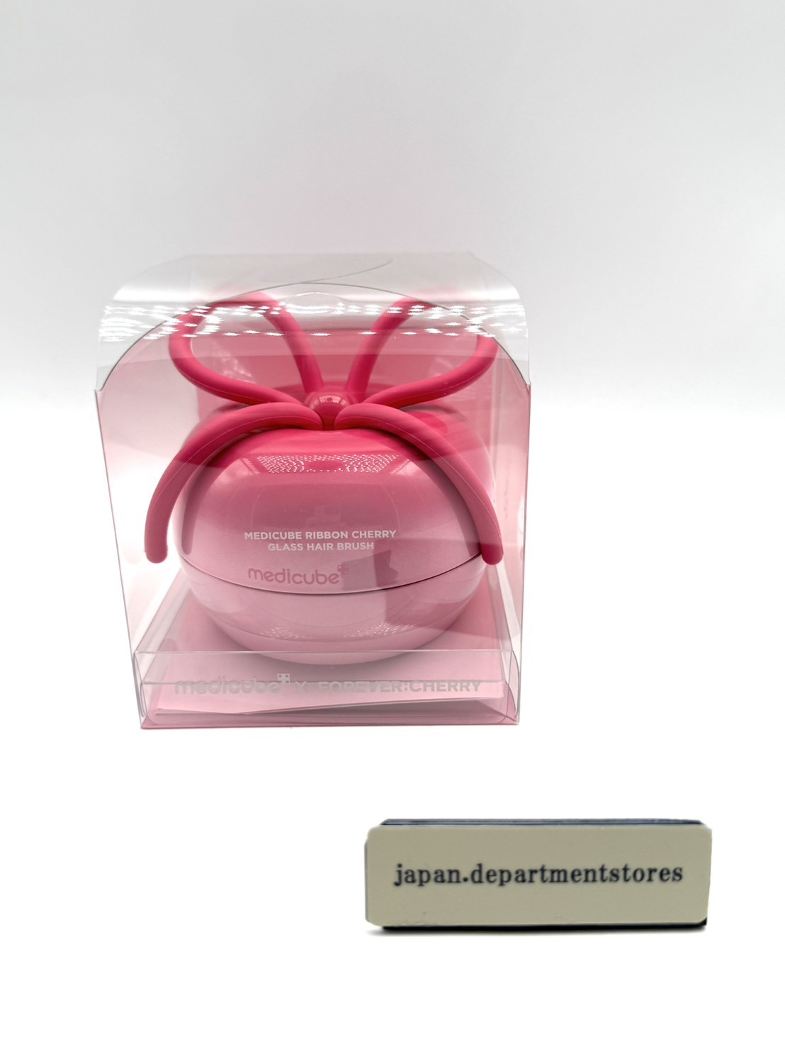 Medicube FOREVER CHERRY Ribbon Cherry Hair Brush Pink Limited Edition