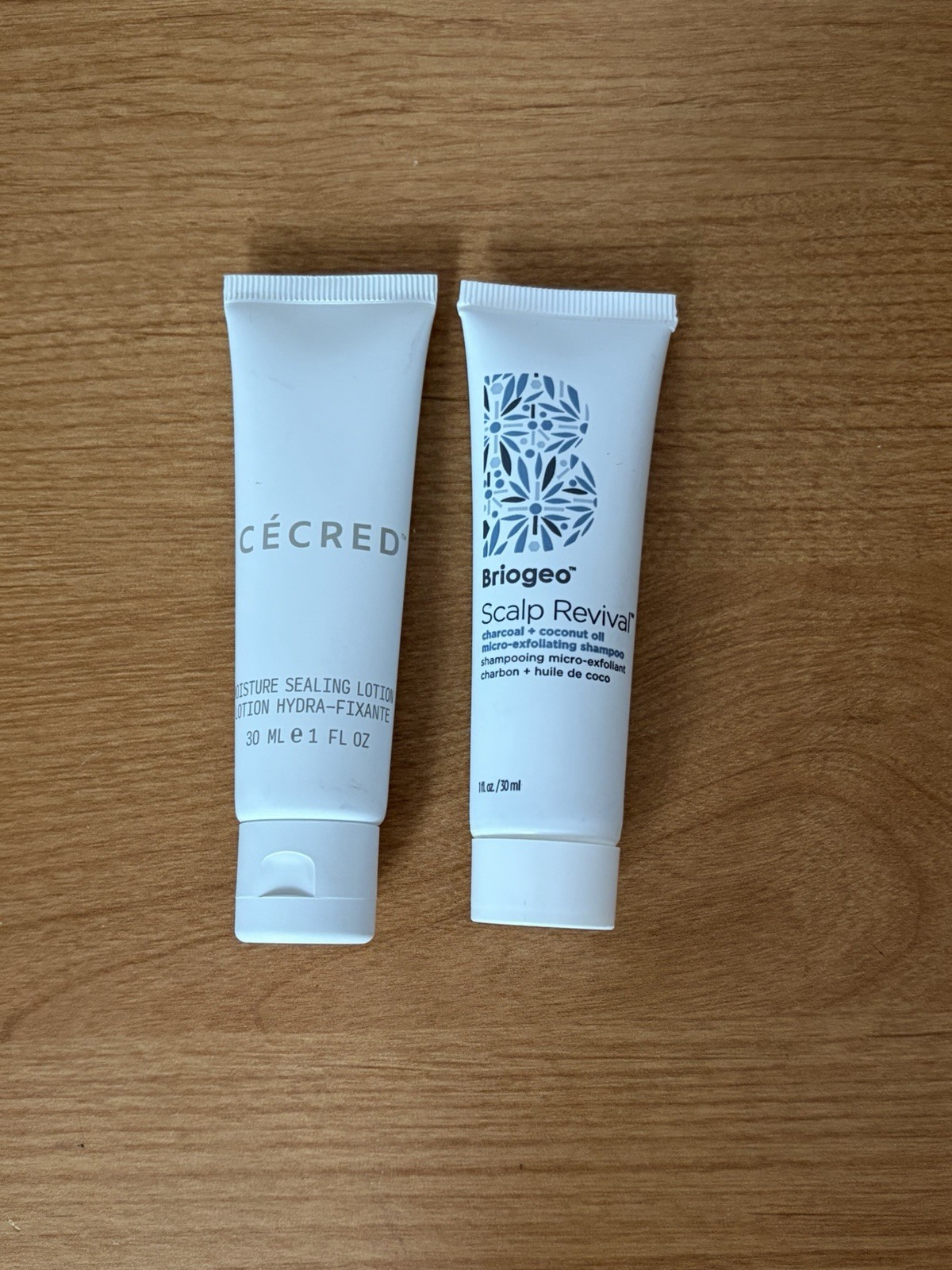 Hair Care Lot-CéCRED Sealing Lotion & Briogeo Scalp Revival Exfoliating Shampoo