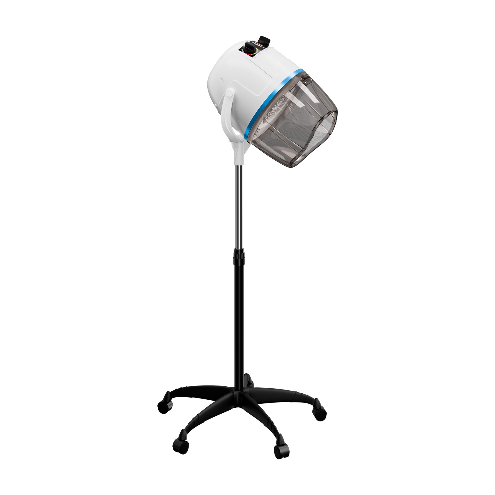 1300W Adjustable Hooded Hair Dryer Por Floor Bonnet Hair Stand with Wheels White