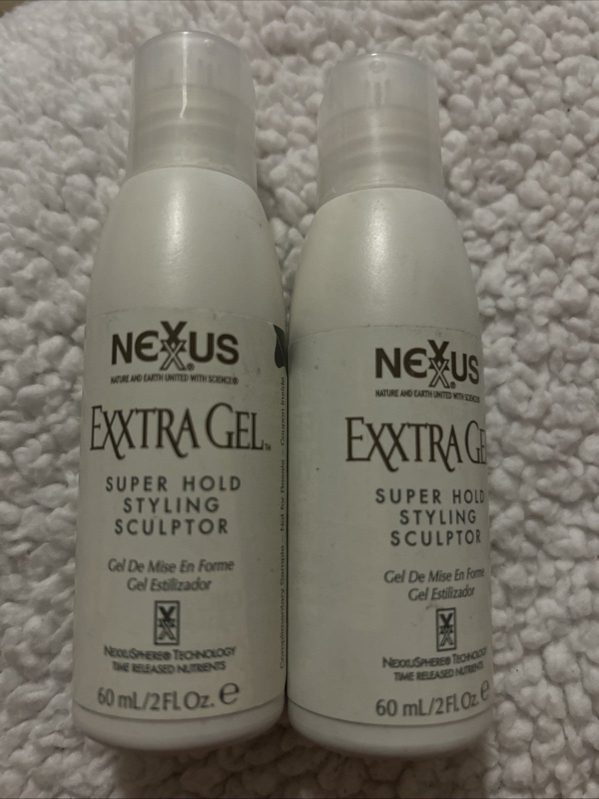 2 X NEXXUS Exxtra Gel Super Hold Styling Sculptor 2 Oz Each – Discontinued