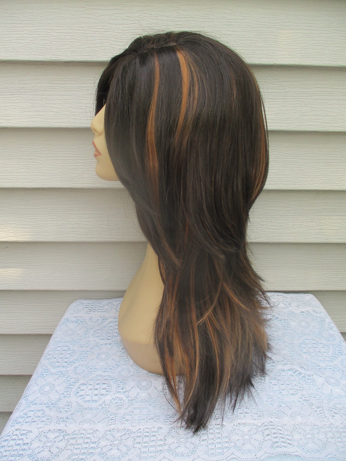 Unbranded MYSTERY WIG Color DARKEST BROWN/COPPER/