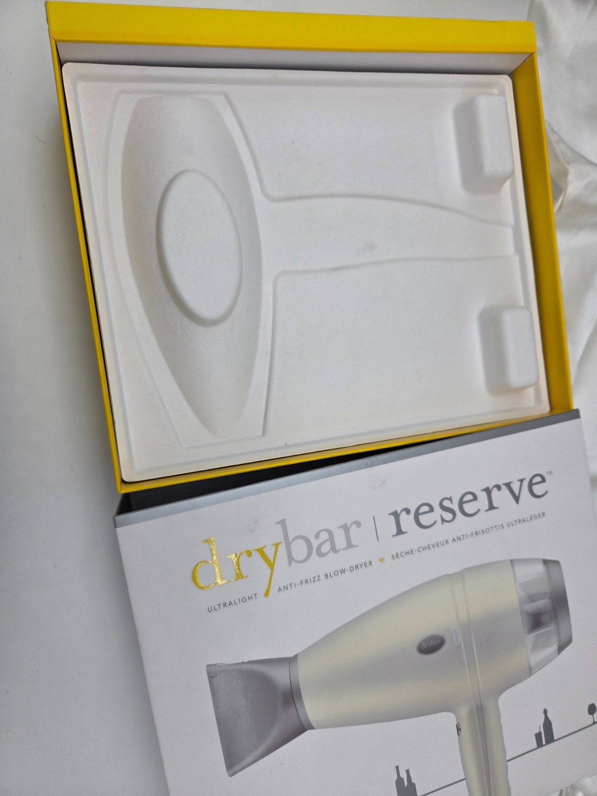 Drybar Reserve Ultralight Anti-Frizz Blow-Dryer – Sleek White