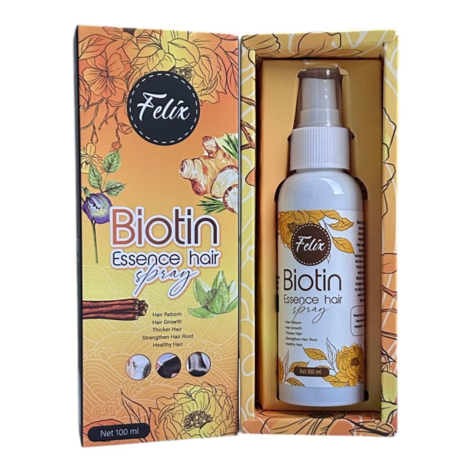 FELIX Biotin Essence Hair Spray 100g – US Seller