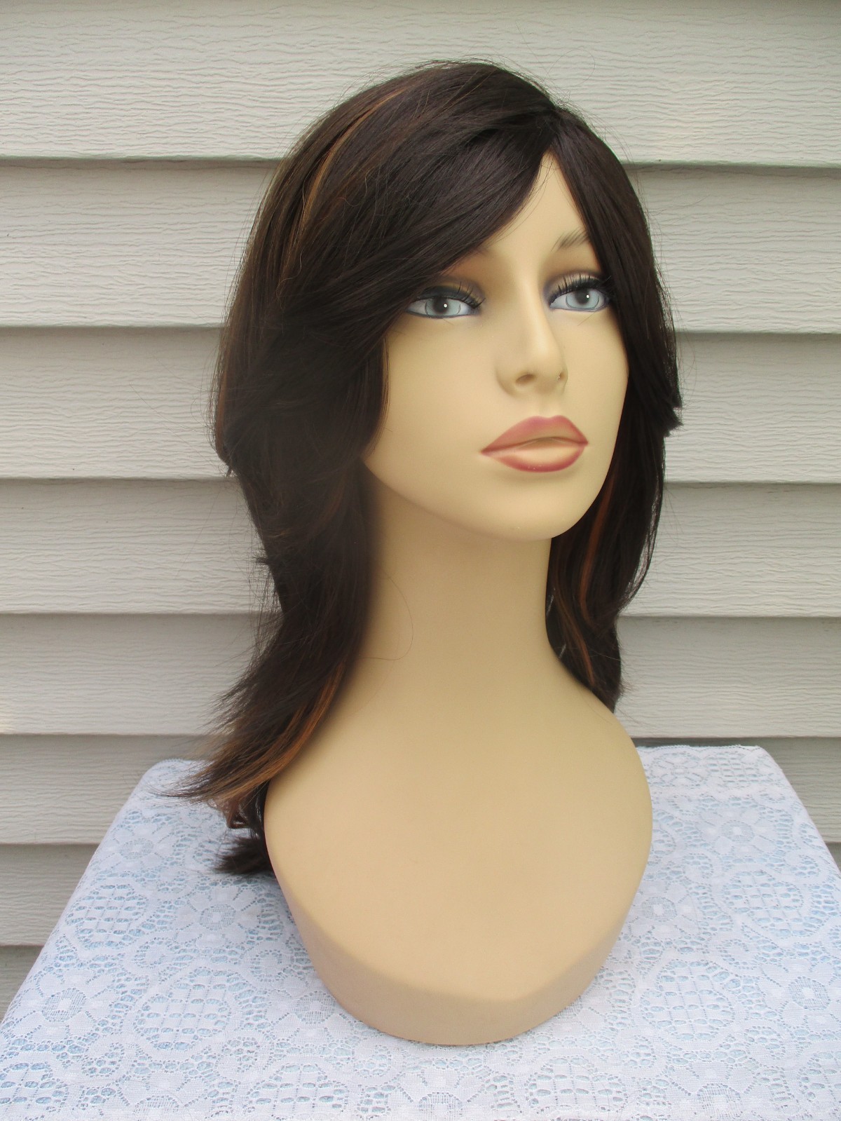 Unbranded MYSTERY WIG Color DARKEST BROWN/COPPER/
