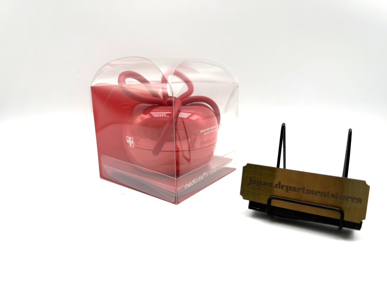 medicube x FOREVER CHERRY Ribbon Cherry Hair Brush RED NEW