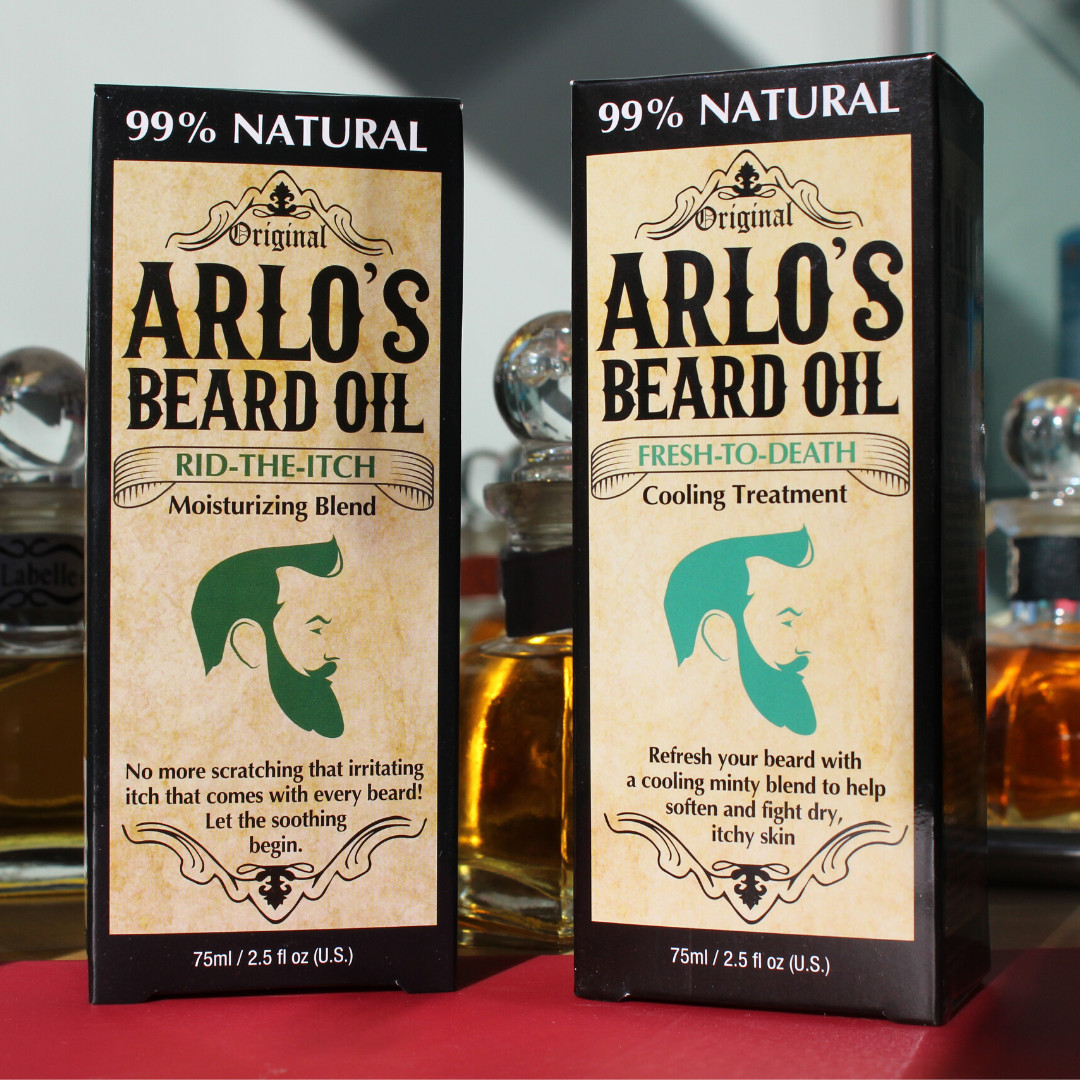 Arlo’s Beard Oil 2.5 oz. – Fresh to Death – Original Peppermint, 99% Natural