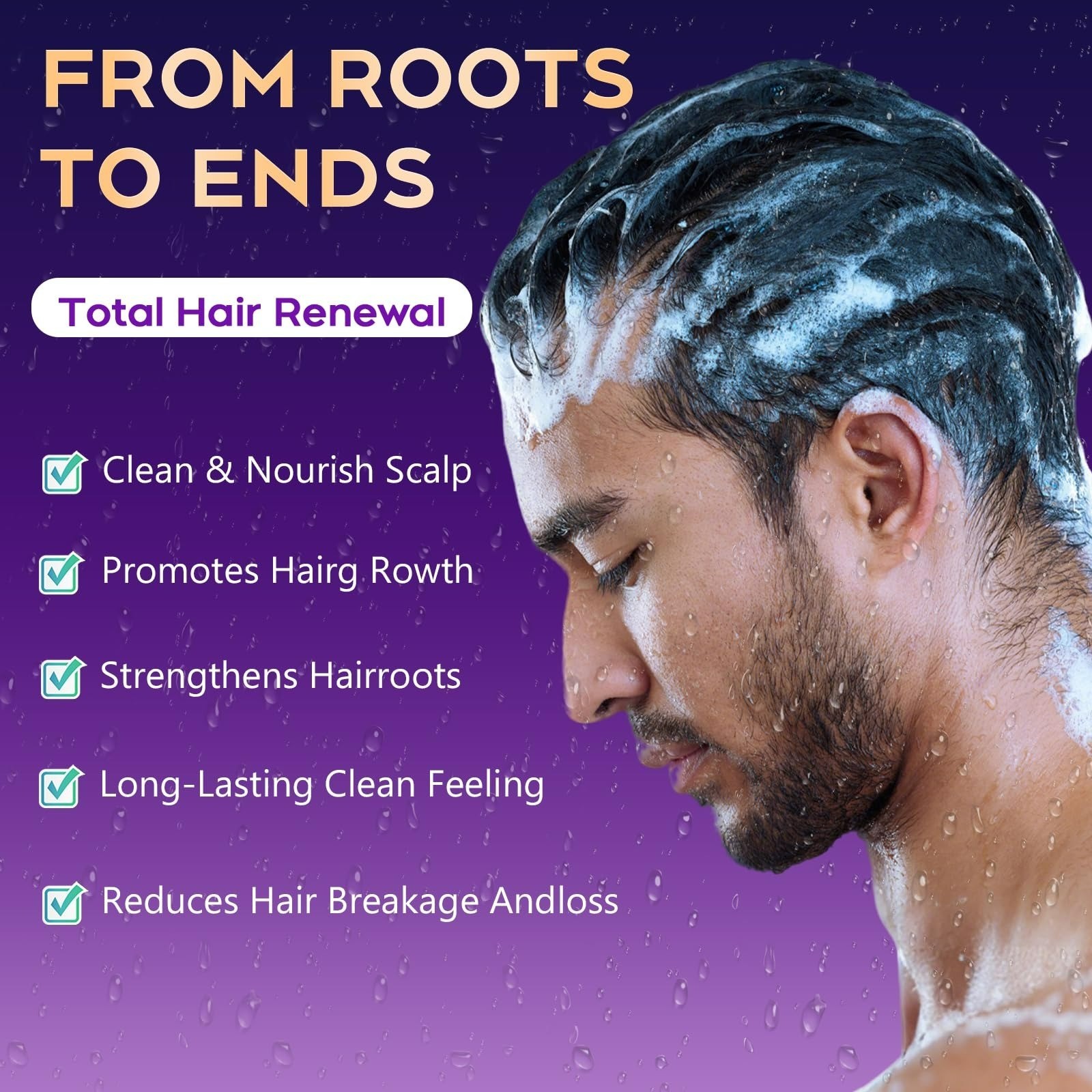 Hair Growth Biotin Shampoo for Thinning Hair – Sulfate-Free, 10.1 Fl Oz