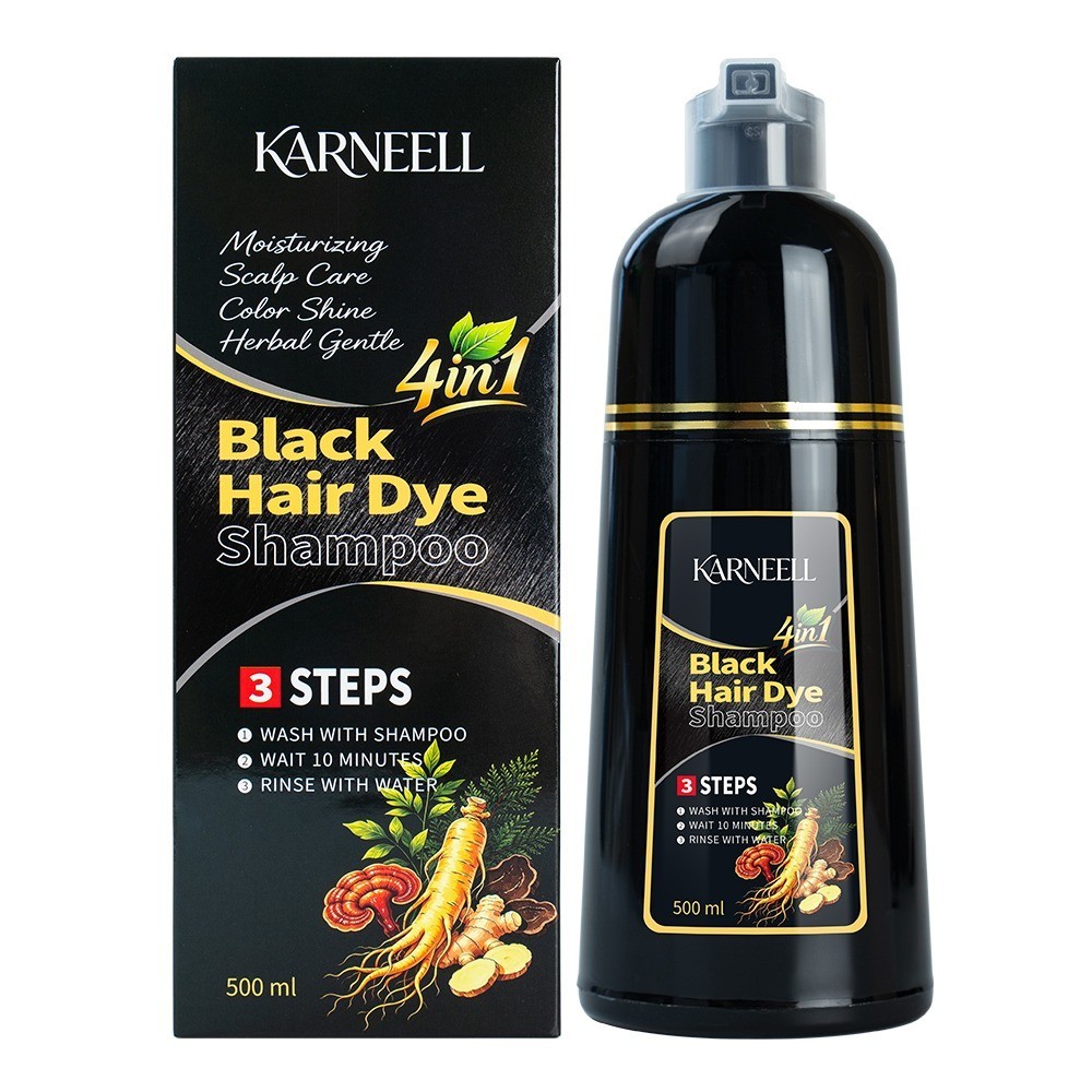 KARNEELL BLACK HAIR DYE SHAMPOO 500ml