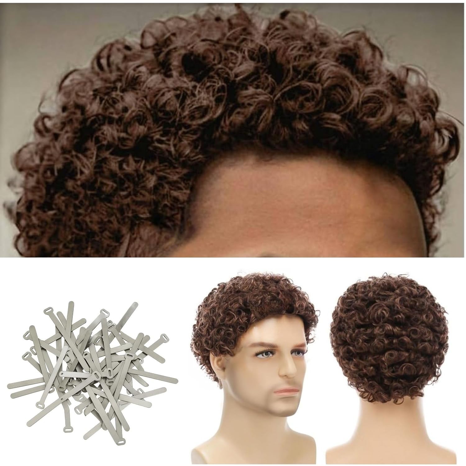 120pc Beard Hair Curling Pins Flexible Easy to Use Beard Grooming & Styling Pins