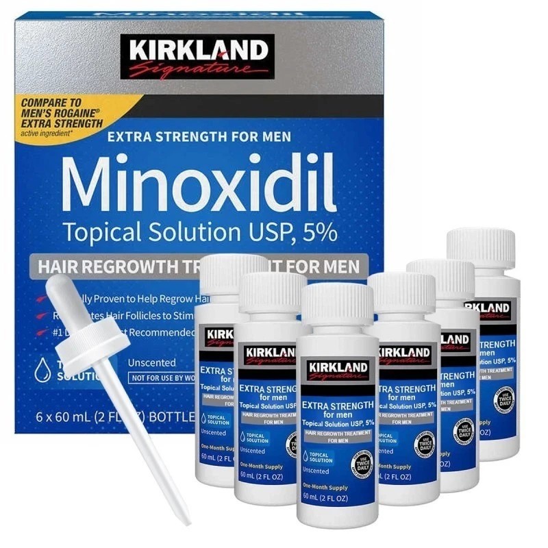 Kirkland Minoxidil 5% Extra Strength Men 6 Month Supply Hair Regrowth
