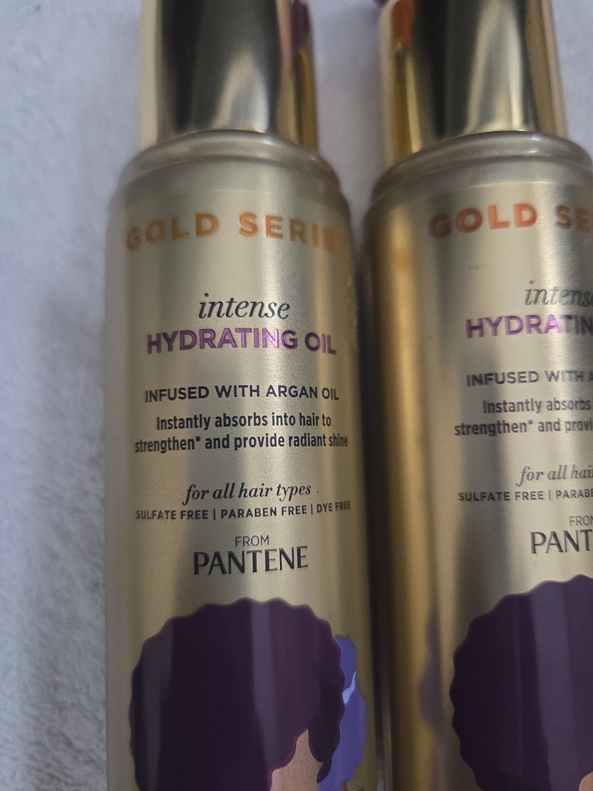 2 Pantene Gold Series Intense Hydrating Oil For Dry Damaged Hair 3.2oz (L27)