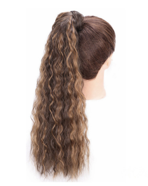 Women in Europe and the United States curly wigs women’s corn-ironed hair