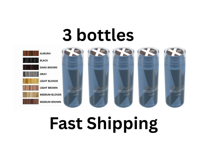 XFusion Keratin Black Dark Brown Medium Brown Hair Fiber Fiber 28g Fast Ship