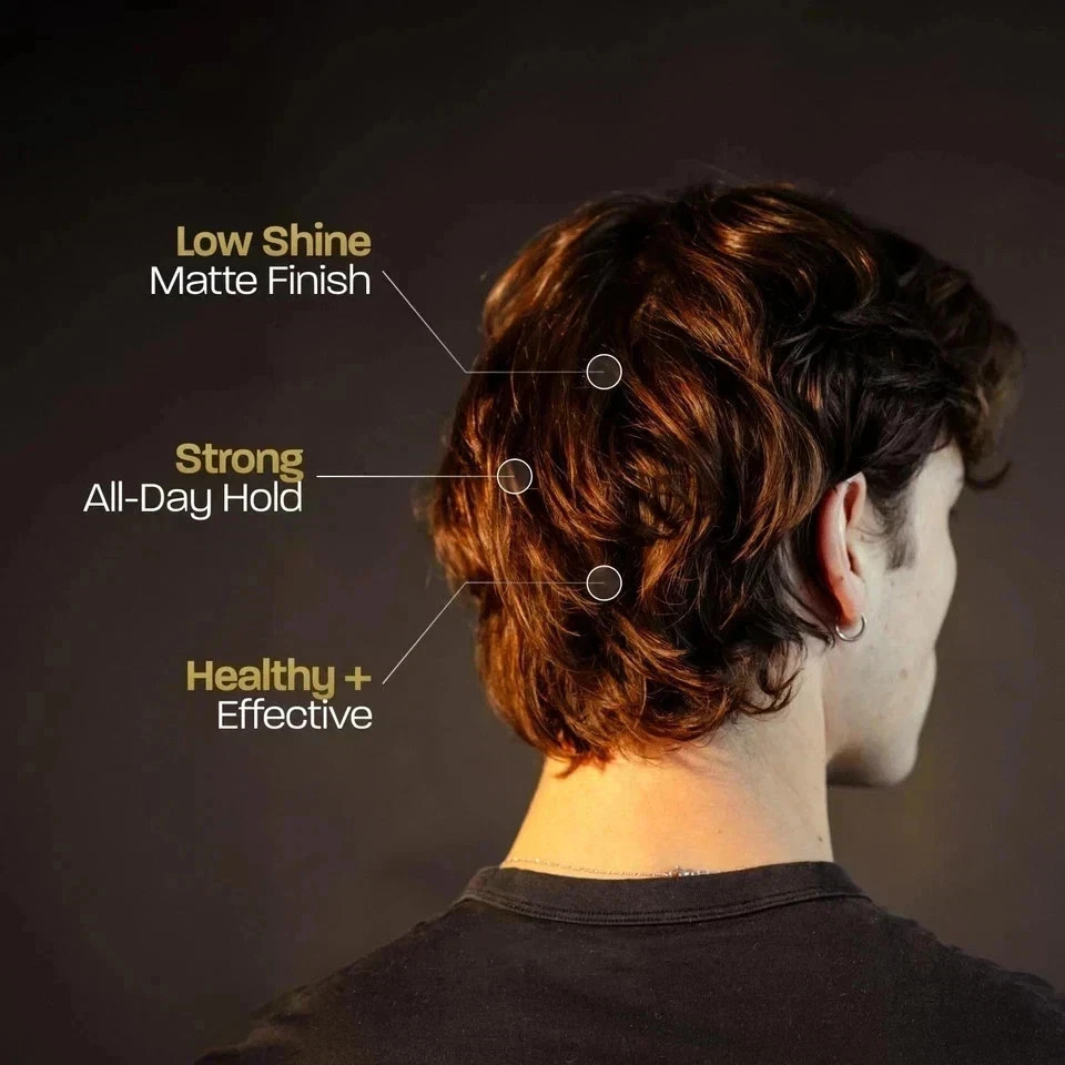 BASED Premium Hair Clay for Men, Strong Hold & Texturizing Finish, 3Oz