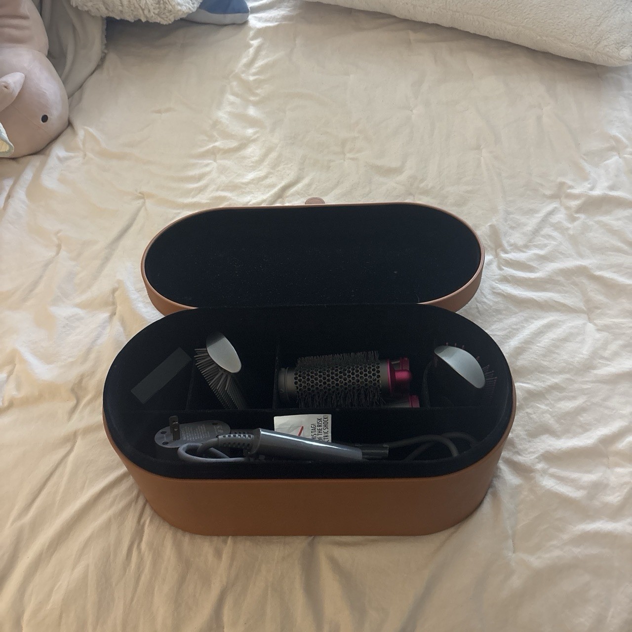 Dyson Airwrap Complete Multi Styler Nickel/Fuchsia 1.2/1.6in 1300W HS01 Case