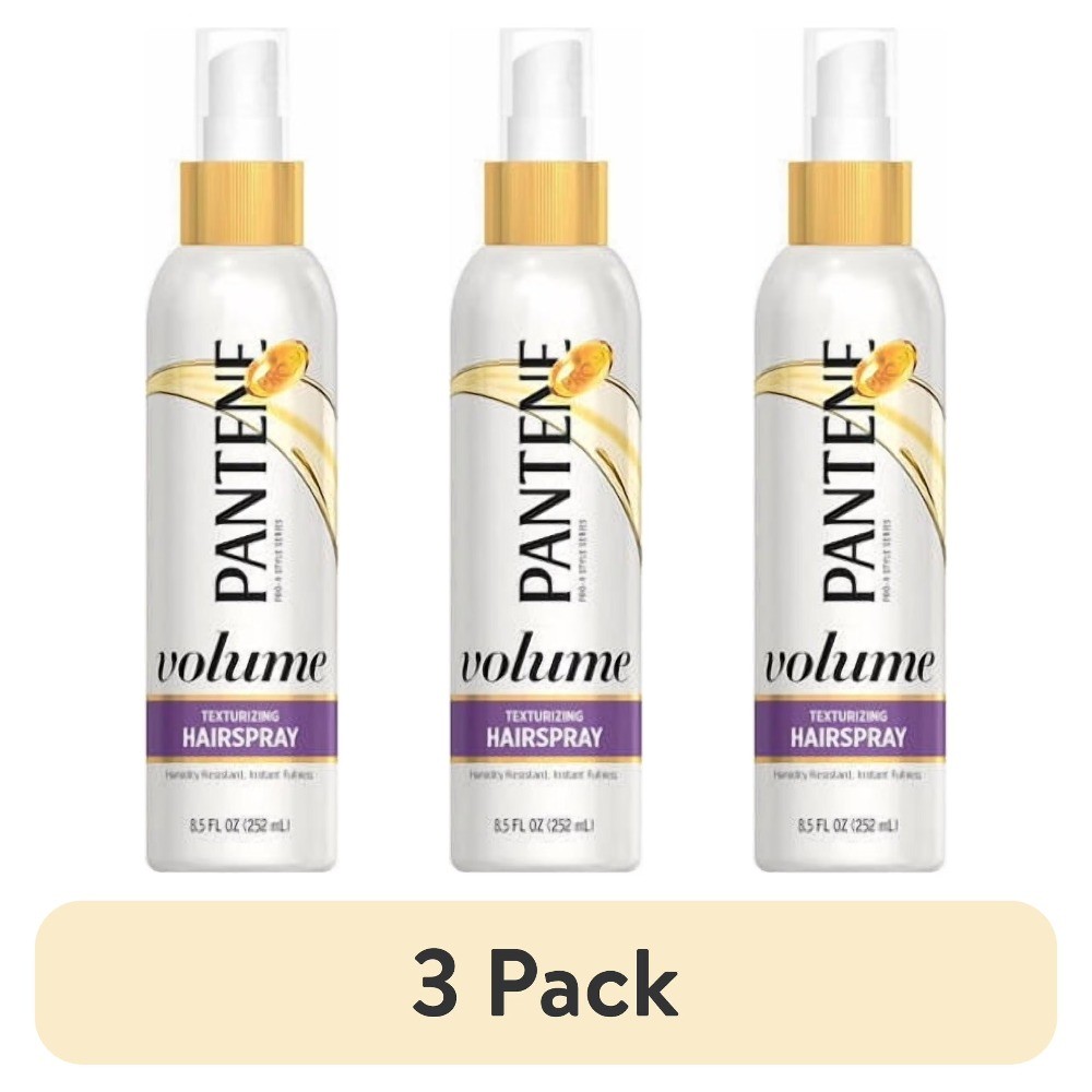 (3 pack) V Hair Spray, Texturizing & Volumizing , Non-Aerosol, 8.5 fl oz